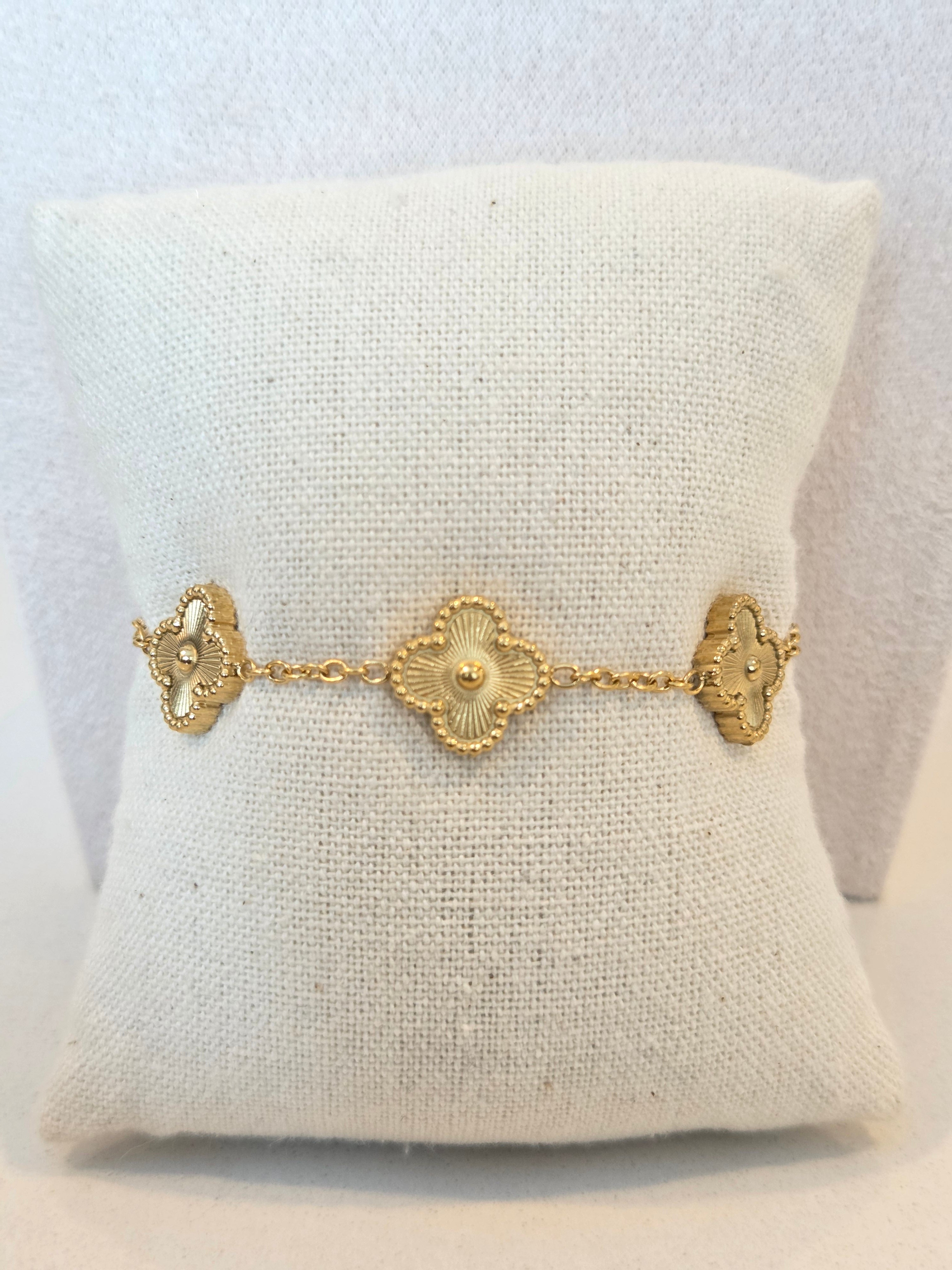 Bracelet en or Clover Bloom