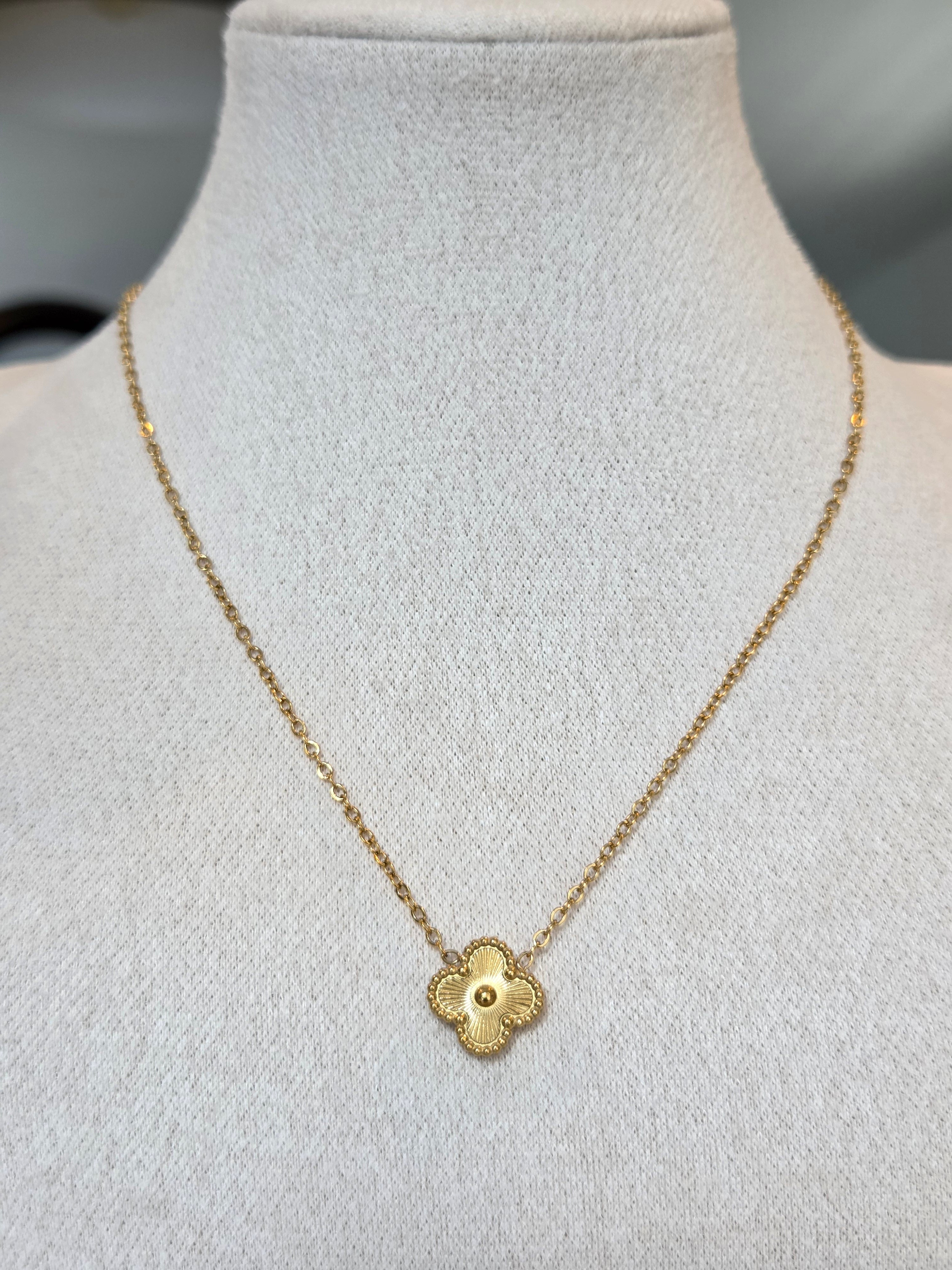 Collier en or Clover Bloom