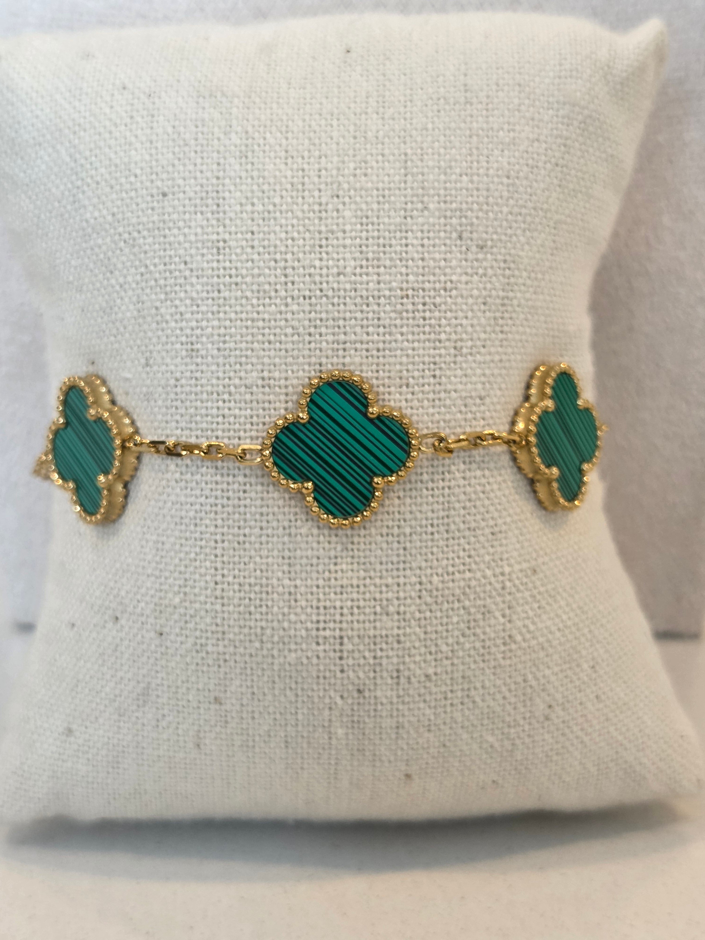 Bracelet vert Clover Bloom