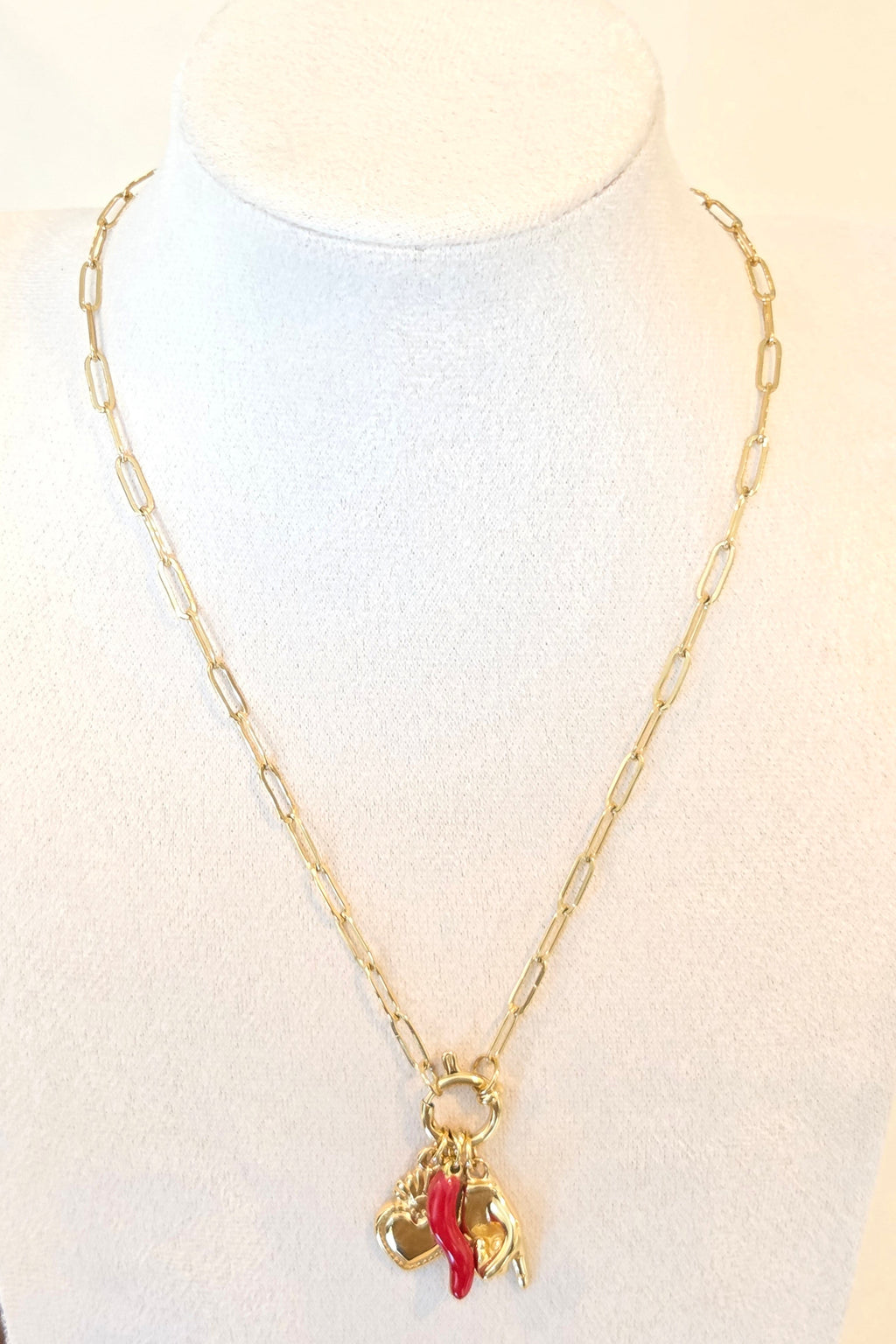 Collier CŒUR ET FEU 