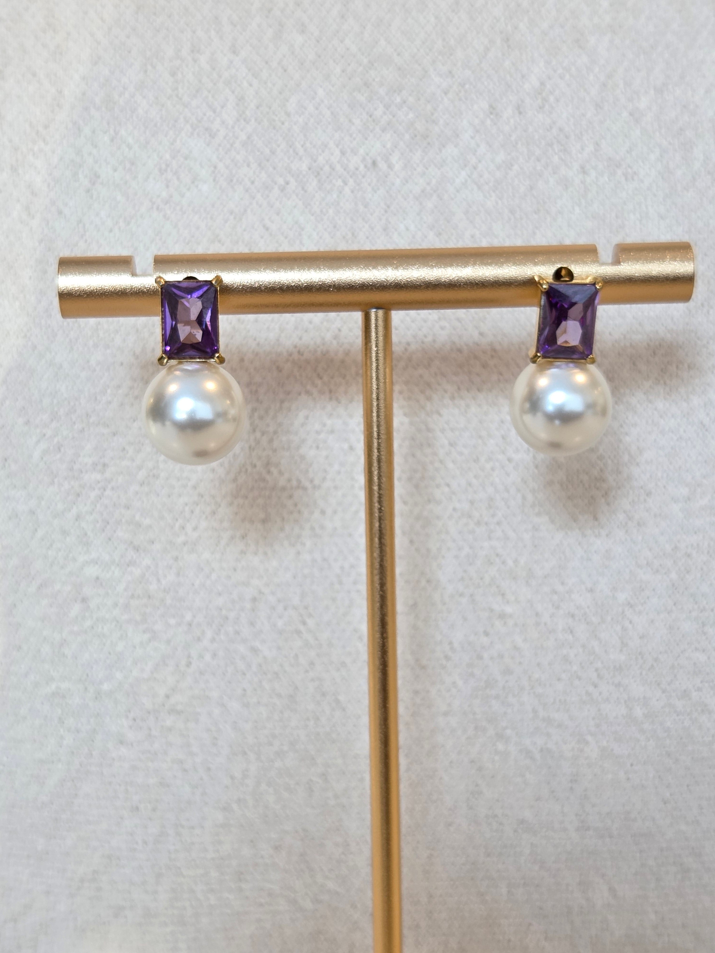 Boucles d'oreilles Violet Mist 